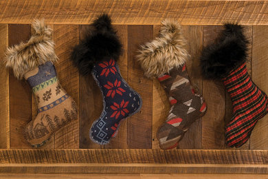 Wooded River Christmas Stockings
