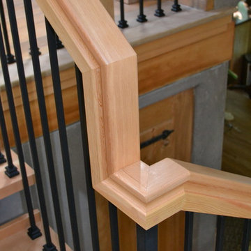 Mono Beam handrail detail at landing