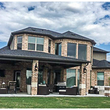 Entertaining Patio with Fire Feature: Fulshear, TX