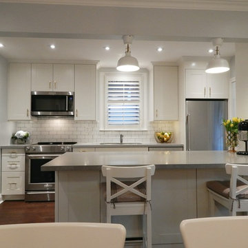 Open-Concept Kitchen - IKEA Grimslov White