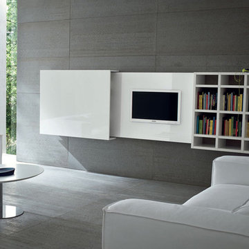 Modern Italian wardrobs, walk-in closets, libraries & wall units.