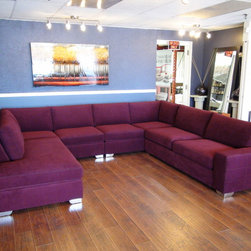 Custom Sectional Sof - Designer Fabric - Products