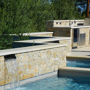 Stone used for outdoor living areas