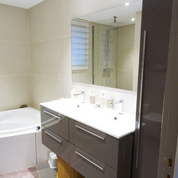 Aménagement et décoration intérieure d'une suite parentale à Saint Cyr Mont d'Or