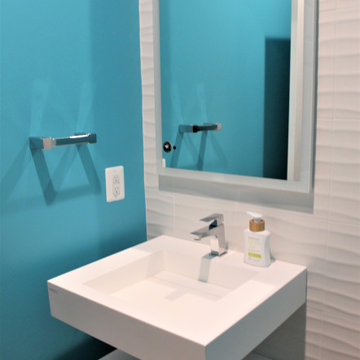 Modern powder room renovation in Ijamsville, MD 21754