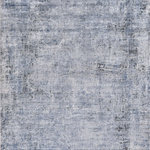 Exquisite Rugs - Intrigue Power Loomed Polyester and Acrylic Gray/Blue Area Rug - The Intrigue rug artistically melds contemporary appeal with timeless, intricate beauty. The polyester/acrylic blend lends an incredibly soft dynamic feel and its sleek color tones and unique pattern make this rug the perfect statement in any room.