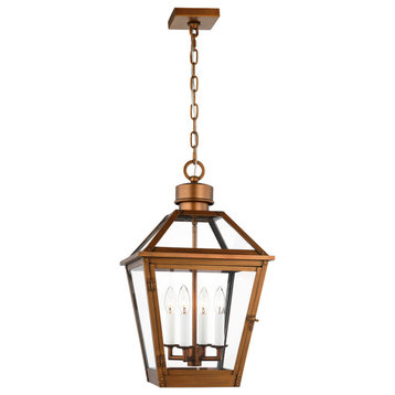 Hyannis Four Light Pendant in Natural Copper