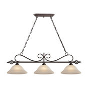 Cornerstone Lighting Santa Fe 3-Light Pendant, Oil Rubbed Bronze
