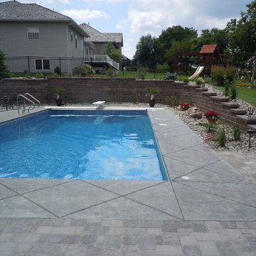 Patio, Pool and Fire Pit - Norfolk, NE