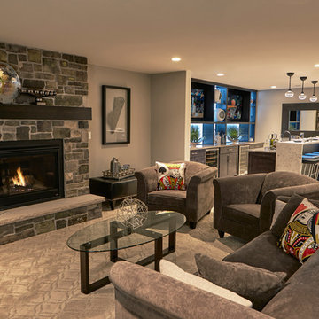 The Verona, Plan 3000 - Lower Level Recreation Room