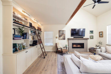 Trendy family room photo in Other