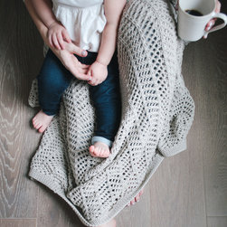 Organic Cotton Boho Knit Throw - Throws