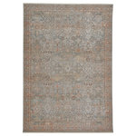 Jaipur Living - Jaipur Living Hartlin Oriental Blue/ Orange Area Rug 5'X8' - The breathtaking Astaria collection introduces detailed, high-density power-loomed designs that grace homes with a high-end, handmade look. The stunning Hartlin rug features a fine-lined traditional motif in on-trend spice orange, olive green, stone blue, ivory, and light gray hues. Soft the touch with textured pile, this luxurious viscose and polyester blend feels sumptuous underfoot and is perfect for bedrooms.