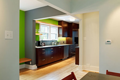 Minimalist kitchen photo in Seattle