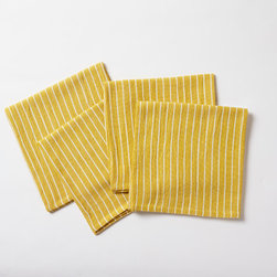 Agrarian Stripe Napkin - Set or 4 - Napkins