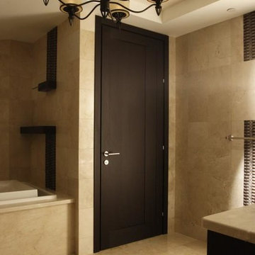 Modern Interior Swing Door in Wenge Finish