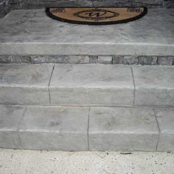stamped concrete overlay