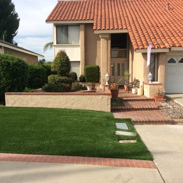 Artificial turf install.