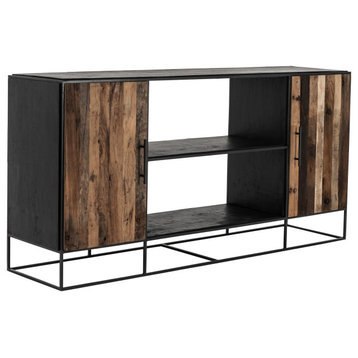 Rustika Sideboard 2 Doors Open Shelving