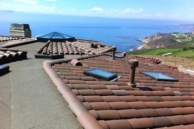 Boral Clay Tile Roof, Skylights and Rain Gutters - Rancho Palos Verdes, CA