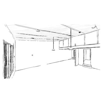 Interior view of enlarged living room