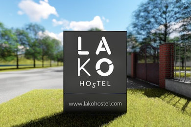 LAKO hostel sign
