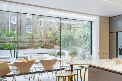 Trendy home design photo in London