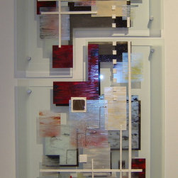 Original paintings on glass - Mixed Media Art