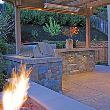 outdoor bbq arbor
