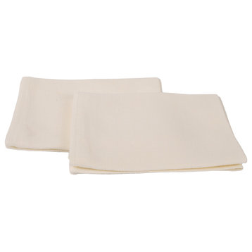 Linen Prewashed Lara Hand Towels, Set of 2, Off White, 33x50cm