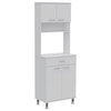 Home Square 2-Piece Set with 66" Pantry Cabinet and Storage Cabinet