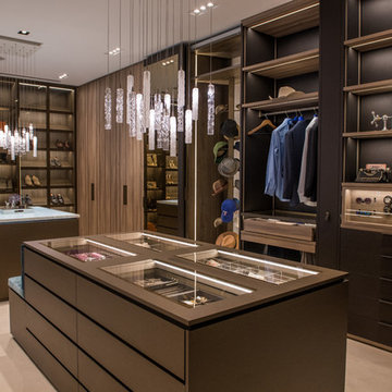 TWIST | Custom Blown Glass Dining Room Chandelier | Dressing Room