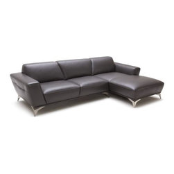 Lizzie Leather Sectional - Sectional Sofas