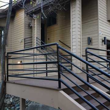 Burned Deck Rebuild with Trex Decking – Carmichael, CA