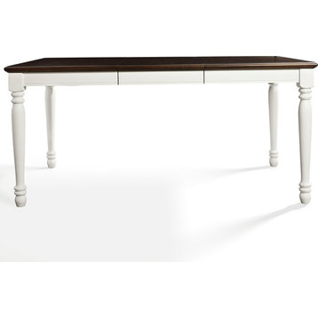 Shelby Dining Table Distressed White