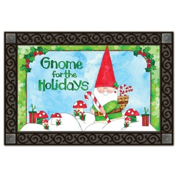 Gnome for the Holidays MatMates Doormat