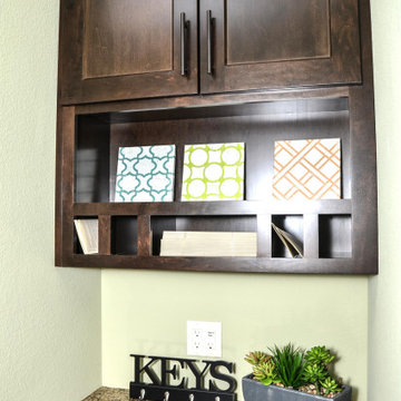 Kitchen Cubbies in Lancaster Maple Espresso