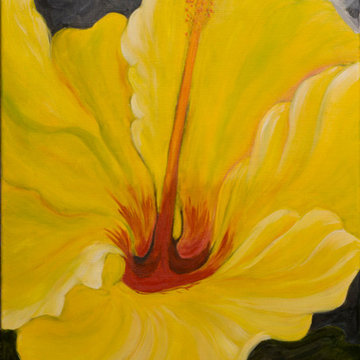 Pair of Yellow Plumeria