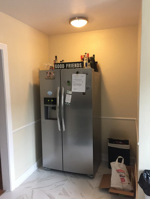 Open Shelves Next to Refrigerator?