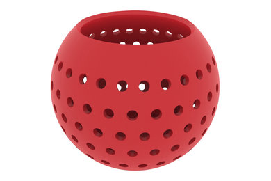 3D Printed Holed Globe Tea Light Candle Holder
