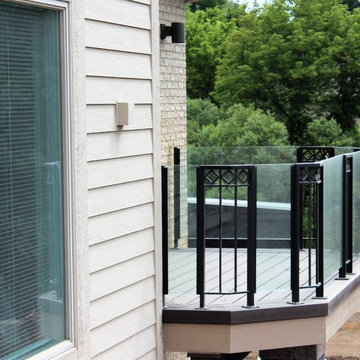 Iron and Glass Rail for Lakehouse