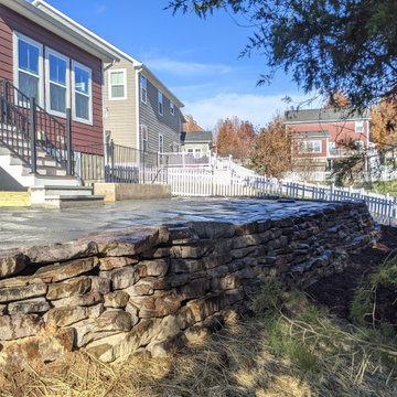Natural Stone Terracing, LARGE Bluestone Patio and Walkways