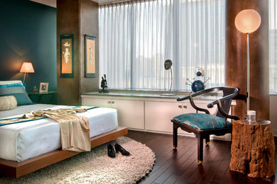 Bedroom - contemporary bedroom idea in Denver