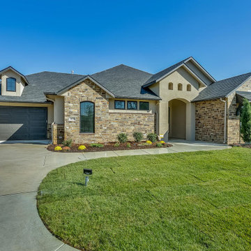 All natural thin stone veneer - color buckskin shield.
