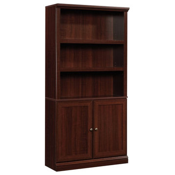 Sauder Select Engineered Wood 3-Shelf Bookcase in Cherry Finish