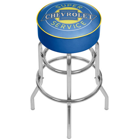 Chevrolet Padded Swivel Bar Stool, Super Service