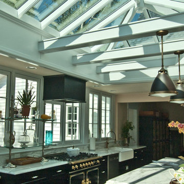 Kitchen Orangery with Pendant Lighting