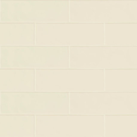 Urbano Crema 4x12 Glossy Ceramic Subway Tile, Sample