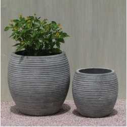 Light Concrete Pot - Home Decor