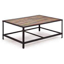 Rustic Coffee Tables Sawyer Coffee Table Multicolor Distressed Natural